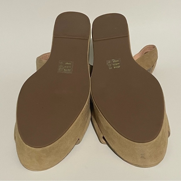 J. Crew Suede Flatform Ankle Strap Sandals in Old Lace - Picture 6 of 9